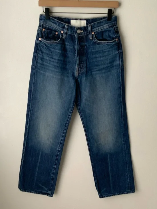 MOTHER SUPERIOR Jeans Rambler Ankle Well Stacked Blue Size 26 - Picture 4 of 15